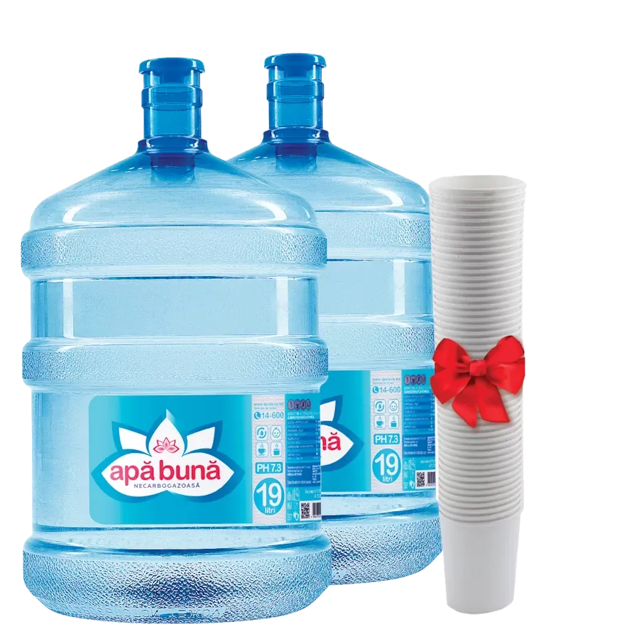 set Apa Buna 19L apă și pahare
