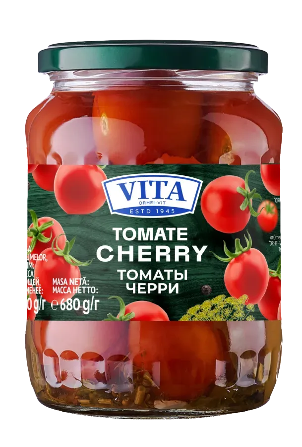 Tomate cherry marinate Vita 680 gr
