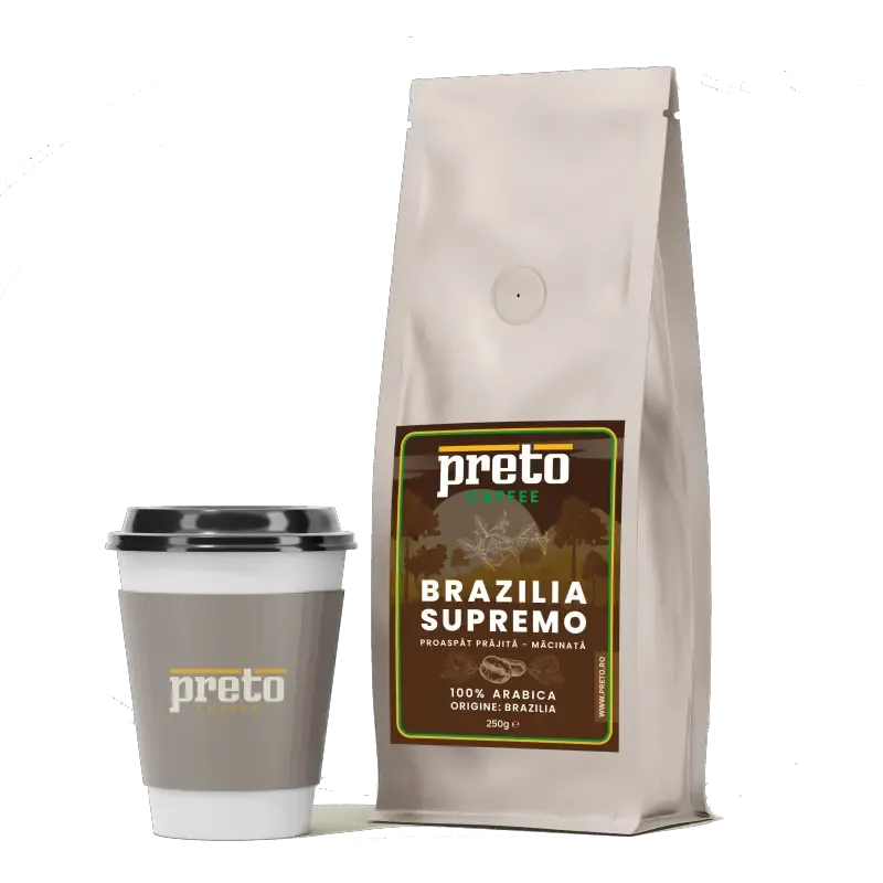 Cafea Preto Brazilia Supremo (macinata) 250g